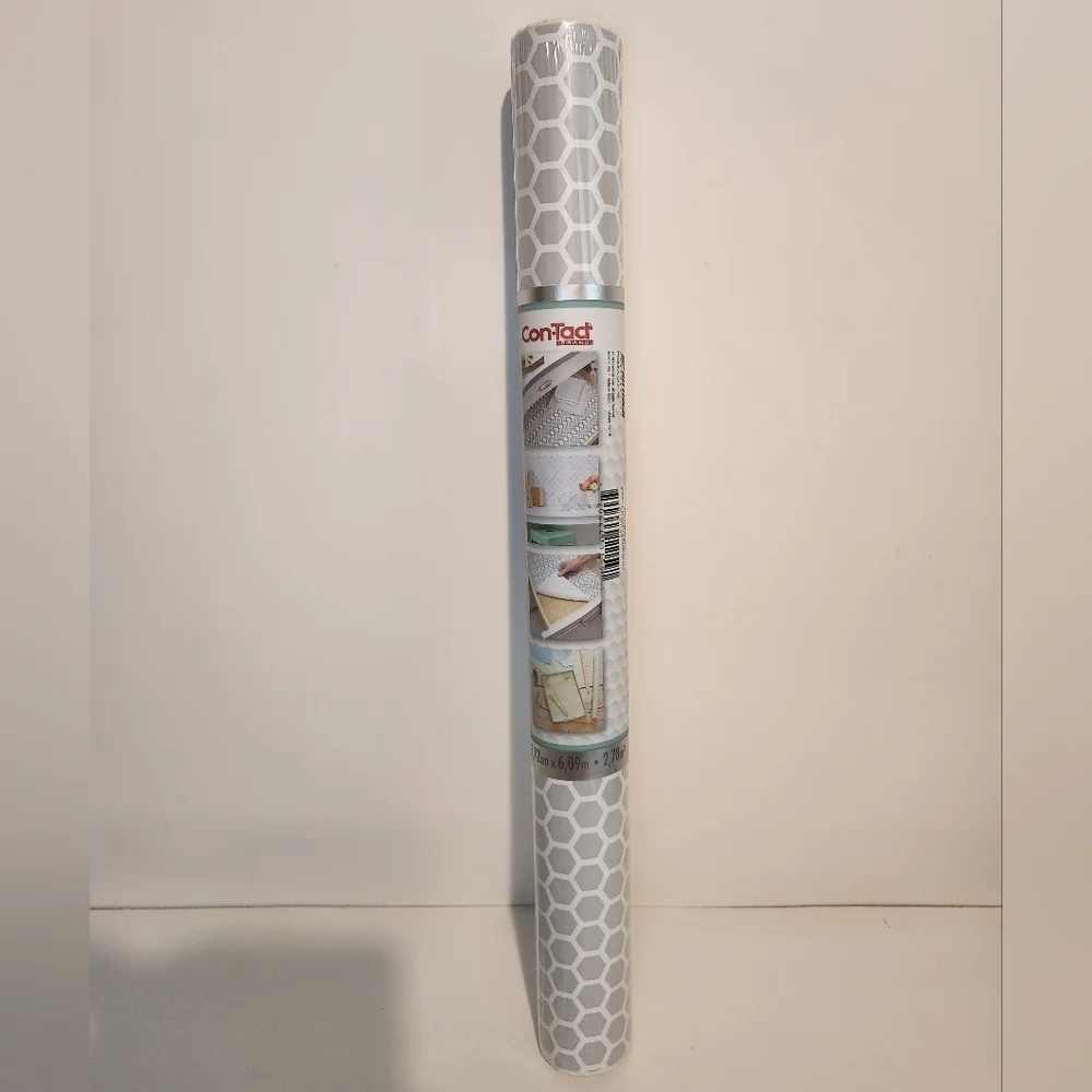 Brand New Grey and White Honeycomb style Contact Paper
